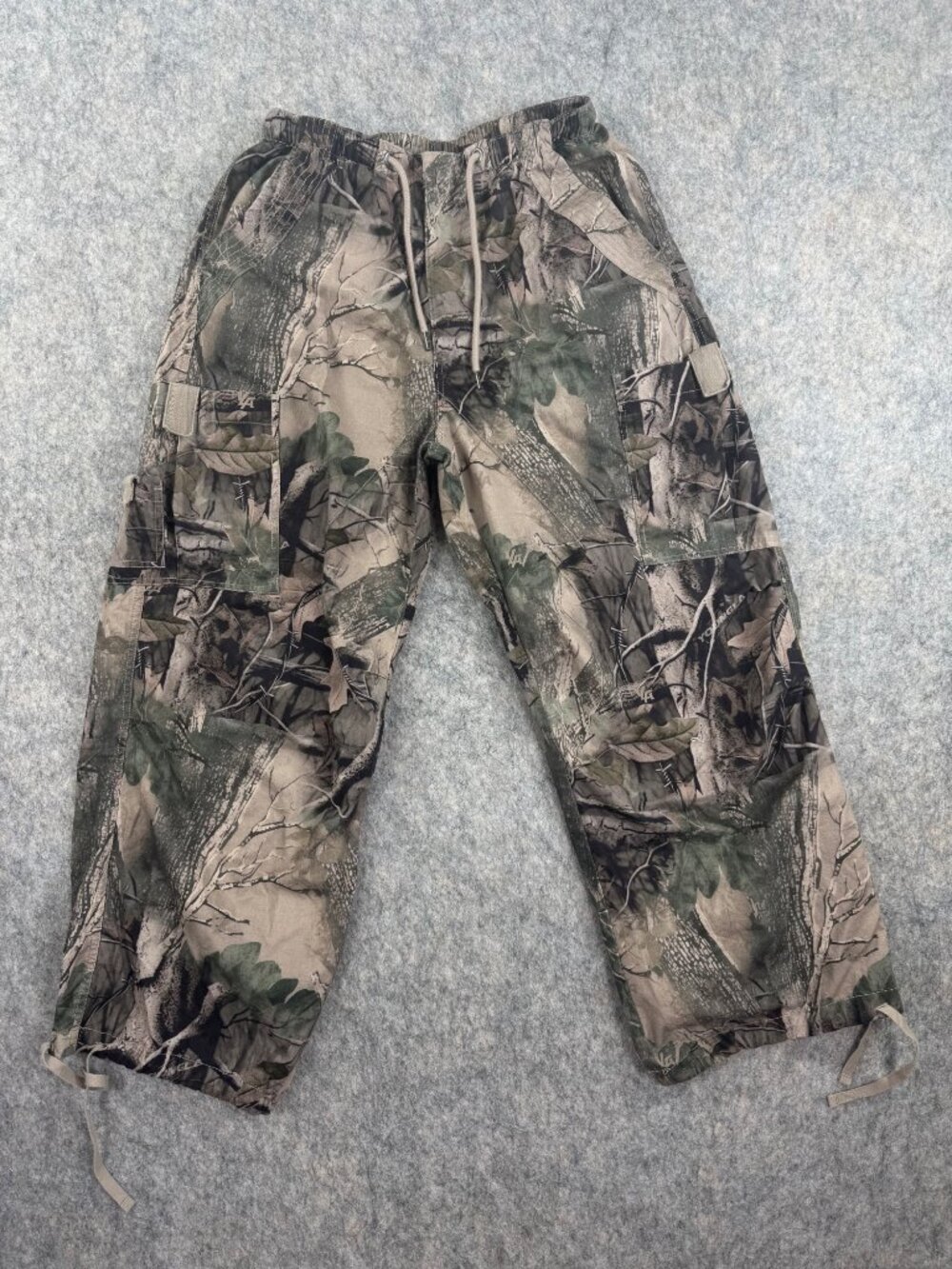 Young LA Womens Camo Cargo Pants Sz XS Baggy Oversized